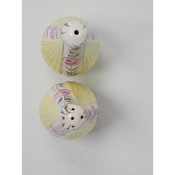 Vintage Made In England Floral Print Porcelain Salt And Pepper Shakers‎ - Picture 5 of 8